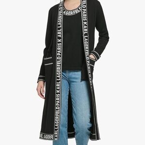 Karl Lagerfeld Logo Tape Long Sweater